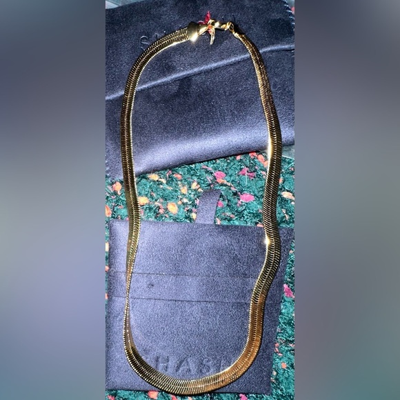 ‼️RARE‼️🎸SHASHI🎸🔥NWT🔥Khaleesi 14K Goldplated Chain Necklace - Picture 11 of 11